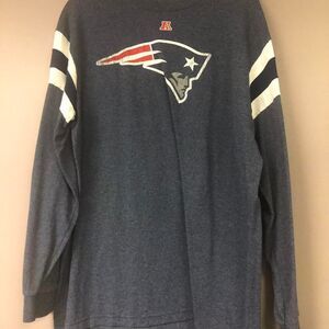 Nfl Men's Navy and Grey Shirt